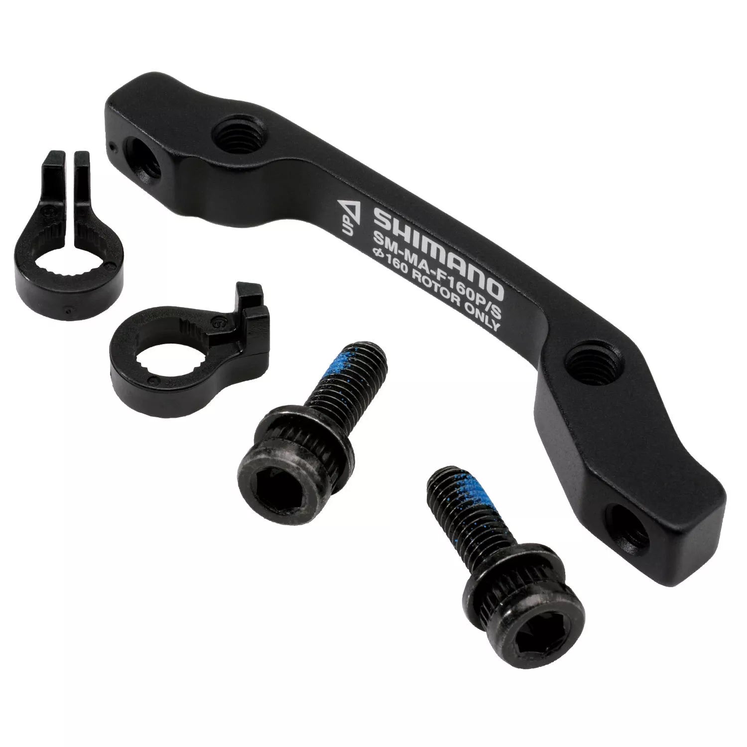 Disc adapter for post mount calliper, for I/Std fork, for 160mm rotor